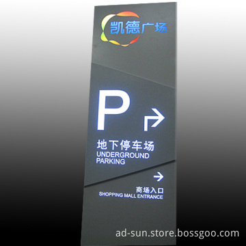 Outdoor Stainless Steel or Aluminum High Brightness LED Pylon Advertising Signs